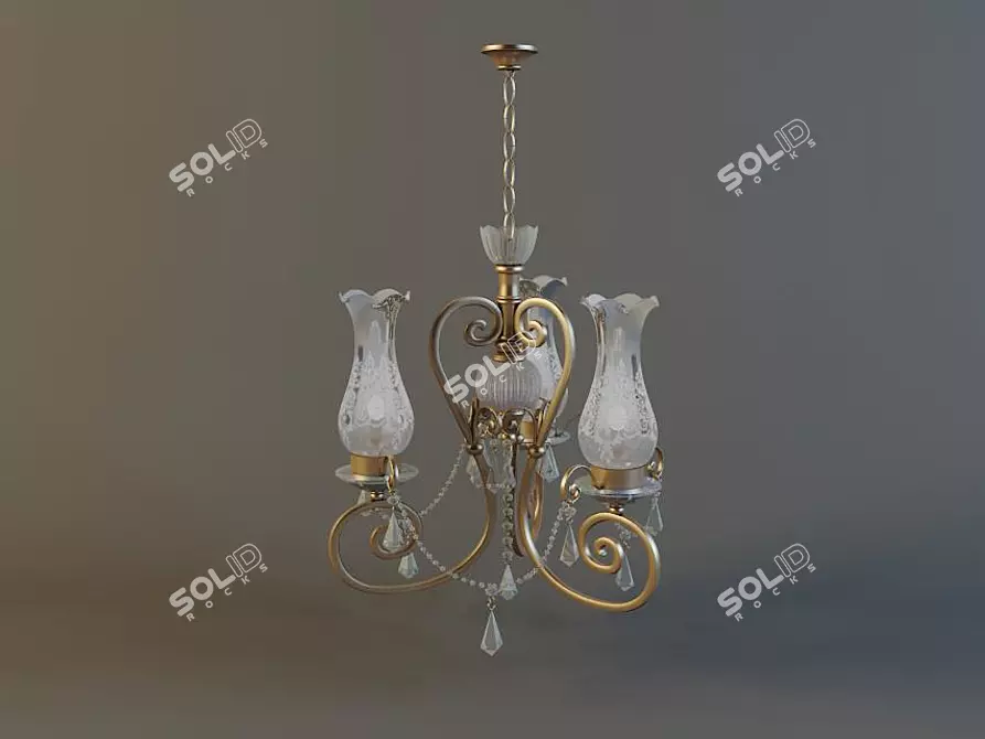 Elegant MM Lampadari Chandelier 3D model image 1