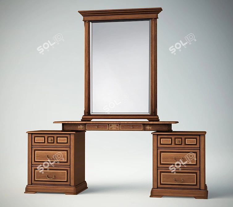 Enchanting Paganini Vanity Set 3D model image 1