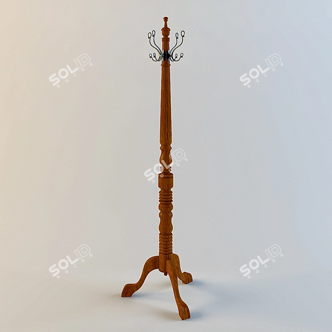 Simple and Sturdy Hanger 3D model image 1