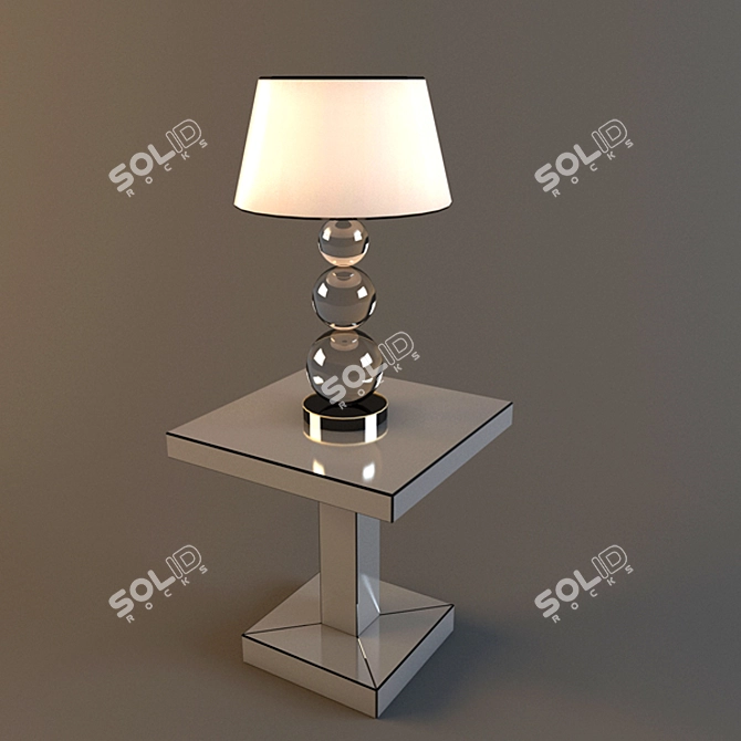 Elegant Desk Lamp: Porta Romana 3D model image 1