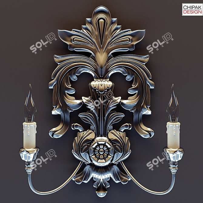 Italian Paoletti Art Lamp 3D model image 1