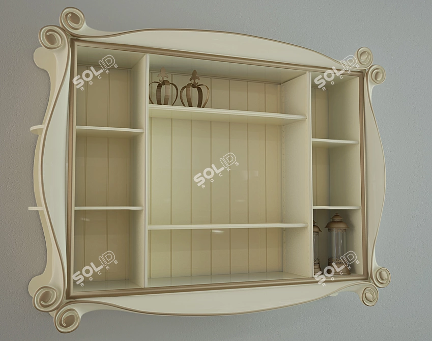 Elegant Volpi TV Frame 3D model image 1