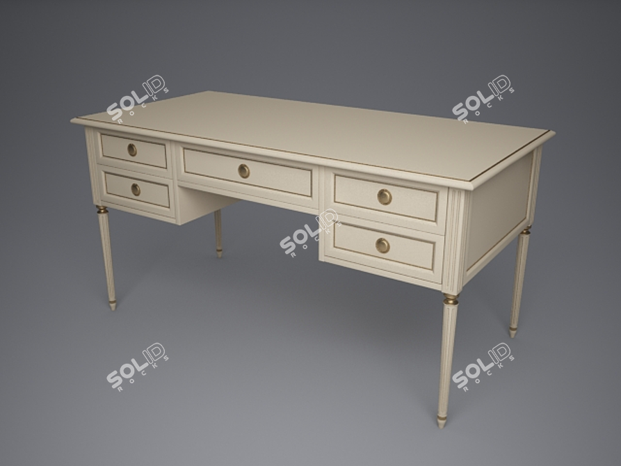 Italian Design: Cabiate 19154 Desk 3D model image 1