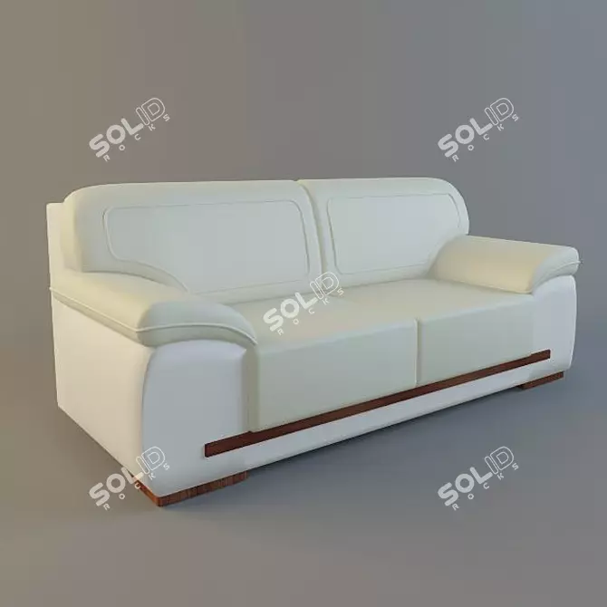 Elegant Sanremo Sofa 3D model image 1