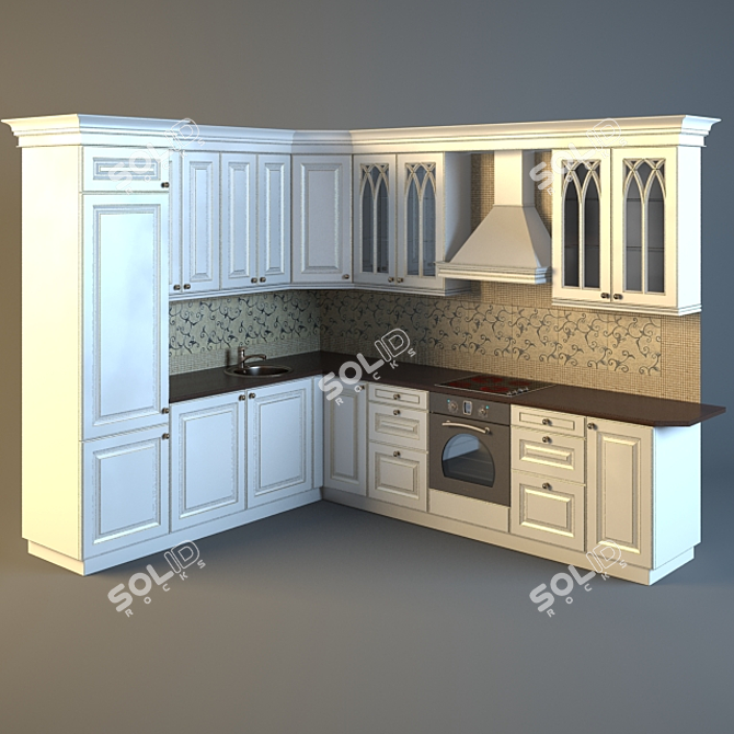 Lucia Shervurd Kitchen 3D model image 1