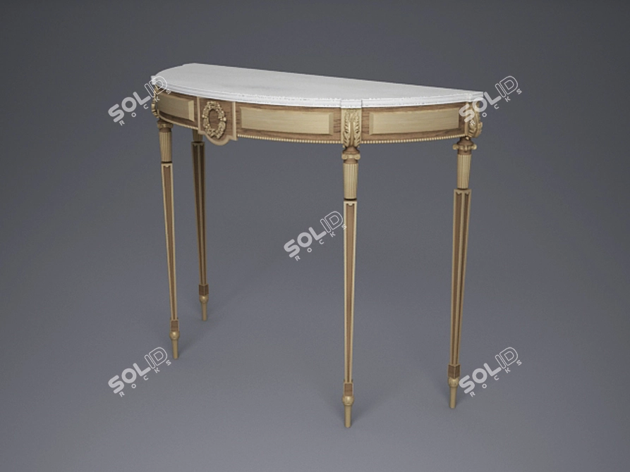 Italian-designed Cabiate Console (Art. 34123) 3D model image 1