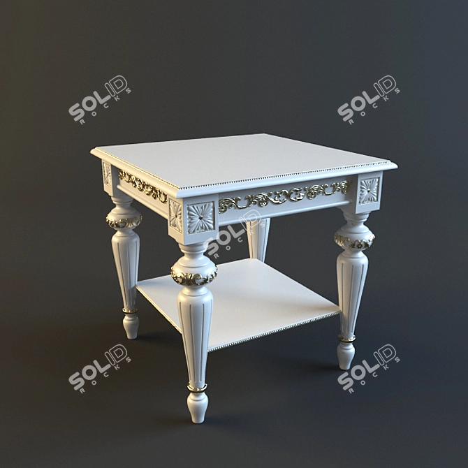 Bakokko Cube Table: Sleek and Stylish 3D model image 1