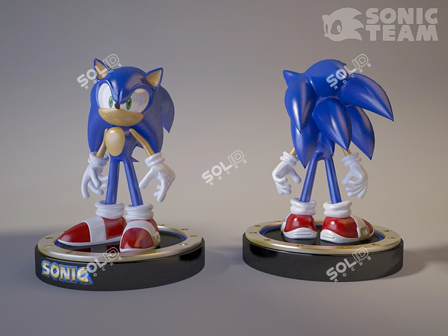 Reviving Sonic: Unforgettable Entertainment 3D model image 1
