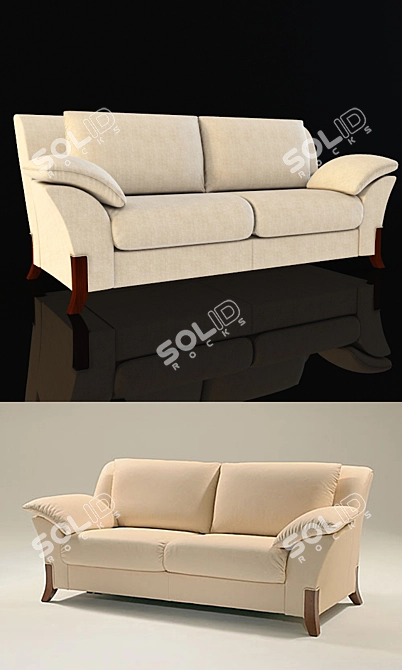 Modern Stylish Sofa - 970x2150x915 3D model image 1