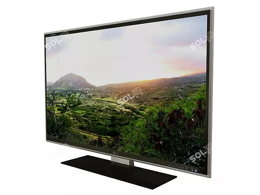 LG 4K Ultra HD Smart TV 3D model image 1