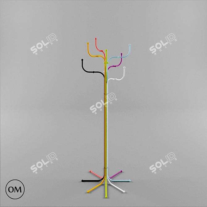 Elegant Tree Coat Stand 3D model image 1