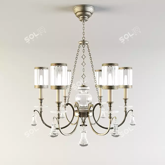 Eaton Place Fine Art Chandelier 3D model image 1