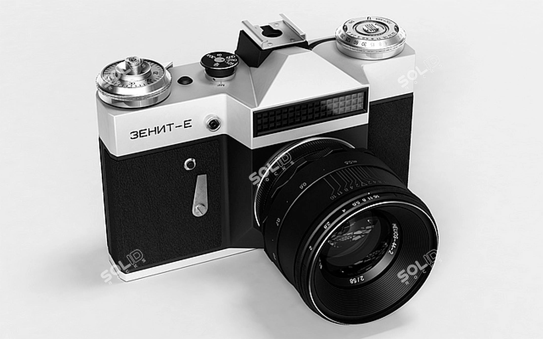 Zenit-E Film Camera: Capture Memories 3D model image 1