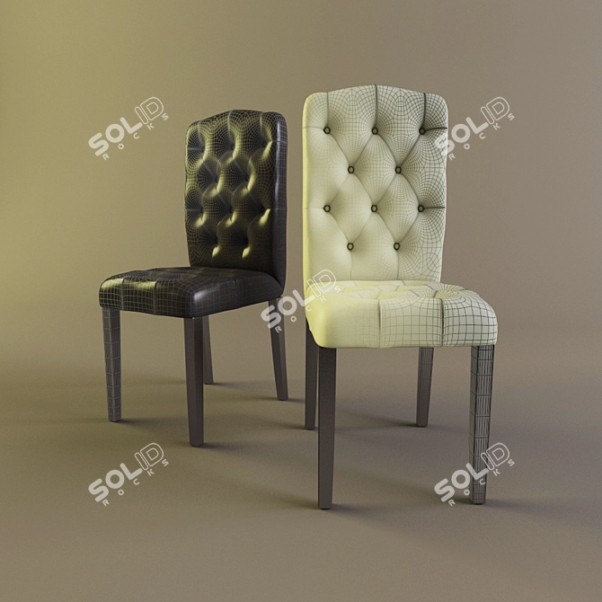 Sleek Mesh Chair 3D model image 1