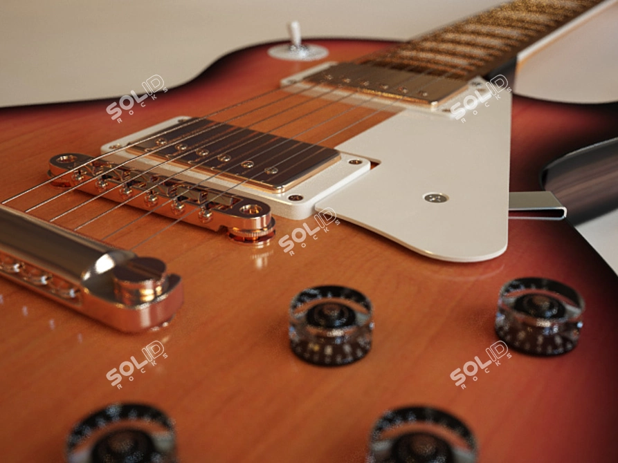 Gibson Electric Guitar: Authentic Sound & Quality 3D model image 1