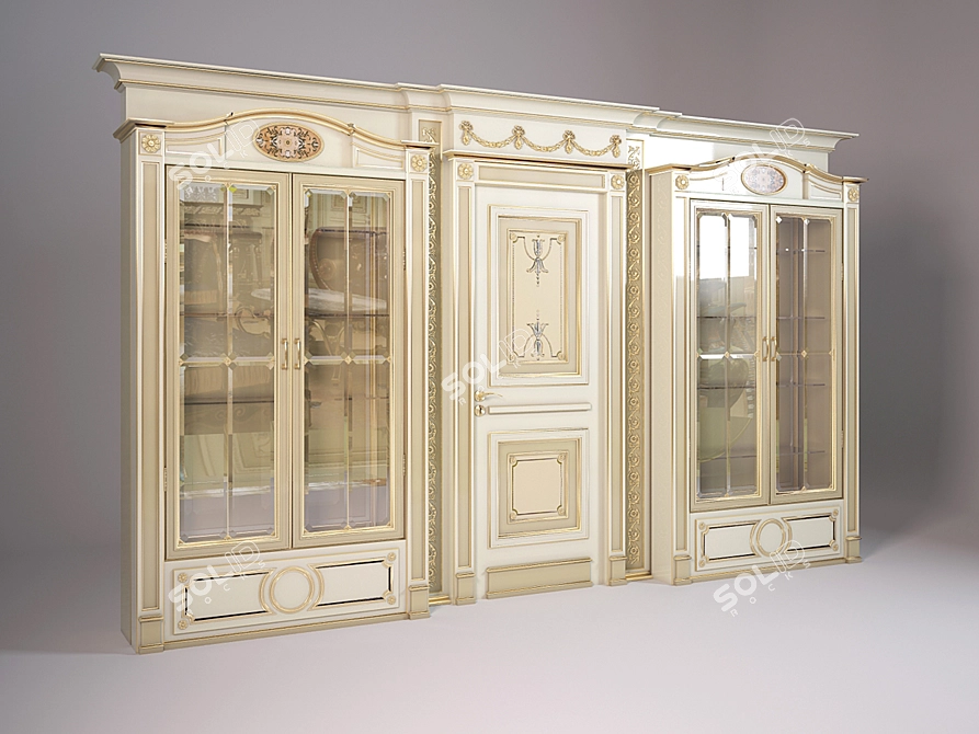 Multi-Purpose Cabinet: Stylish and Functional 3D model image 1