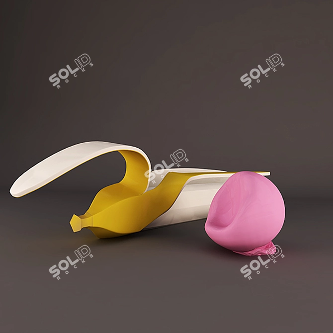 Banana Buzz: Conceptual Bar Set 3D model image 1