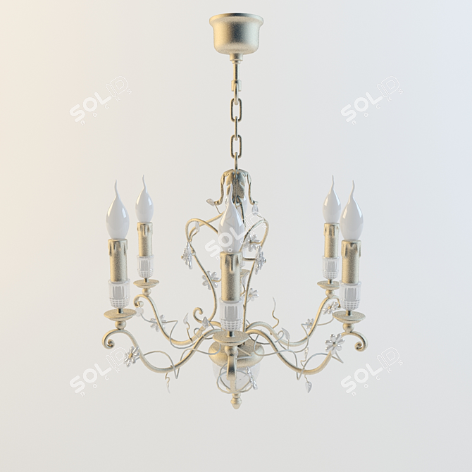 Elegant Classic Chandelier 3D model image 1