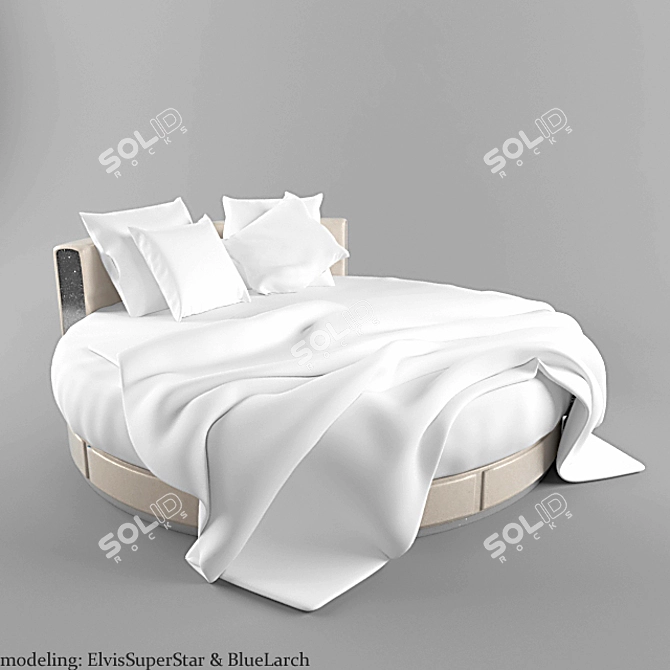 Cozy Dream Bed 3D model image 1