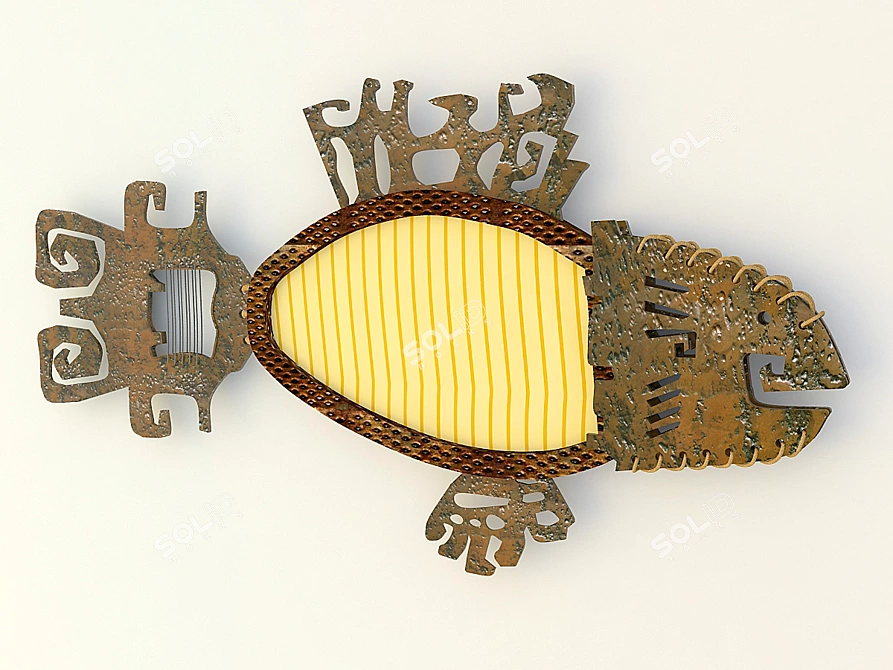 Wall Fish Decor | Unique Russian Design 3D model image 1