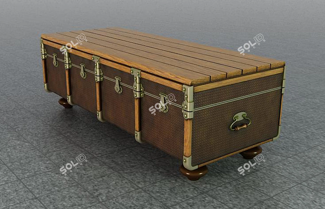 Ethical Motif Chest-Lounger 3D model image 1