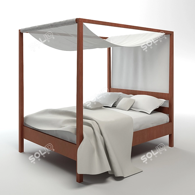 Ceylon Bolzan Outdoor Daybed 3D model image 1