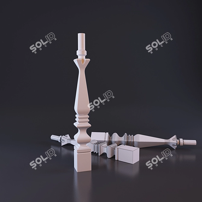 Classic Baluster, 95cm 3D model image 1