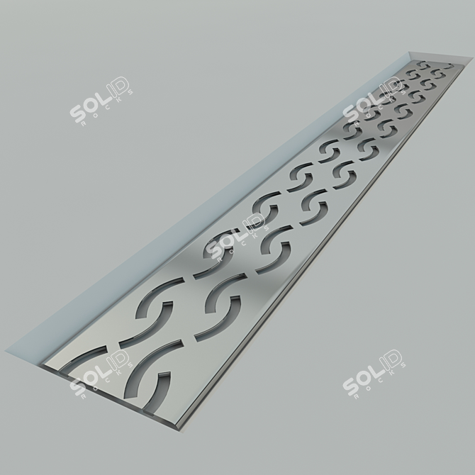 Flexible Shower Channel 3D model image 1