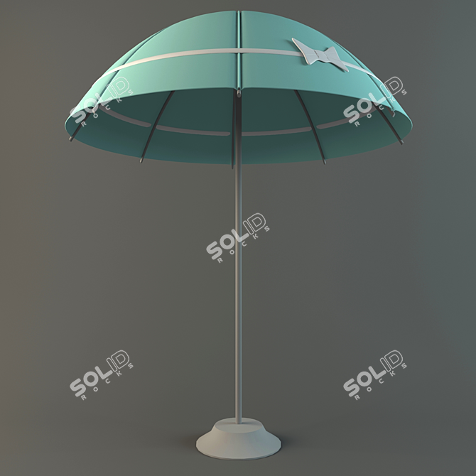 Stylish Street Umbrella 3D model image 1