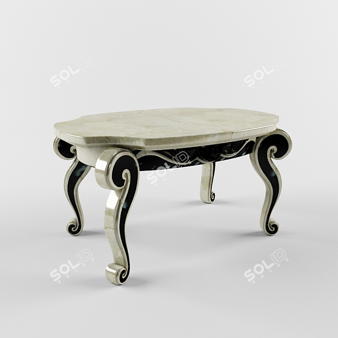 Marble Classic Table 3D model image 1