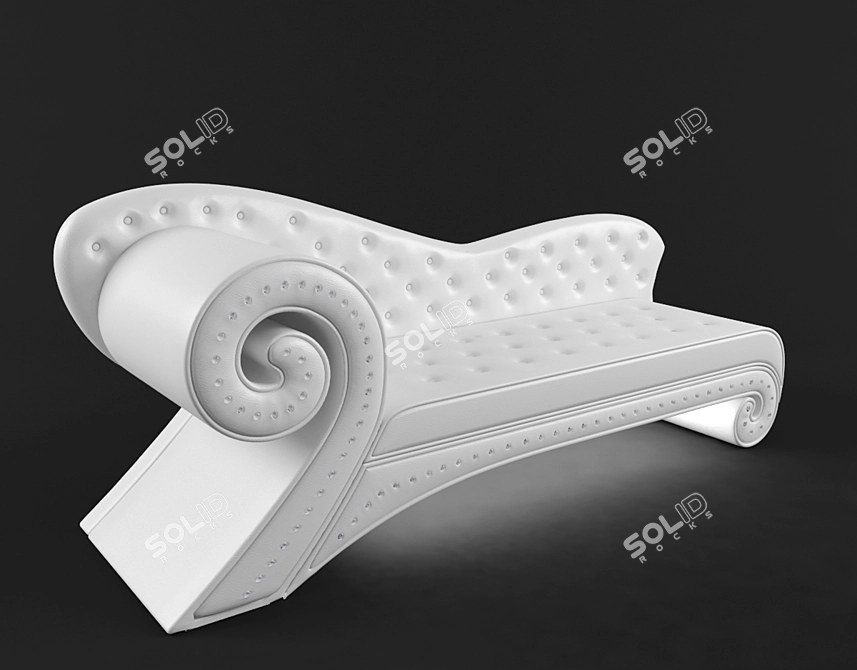 Glowing Nightclub Sofa 3D model image 1