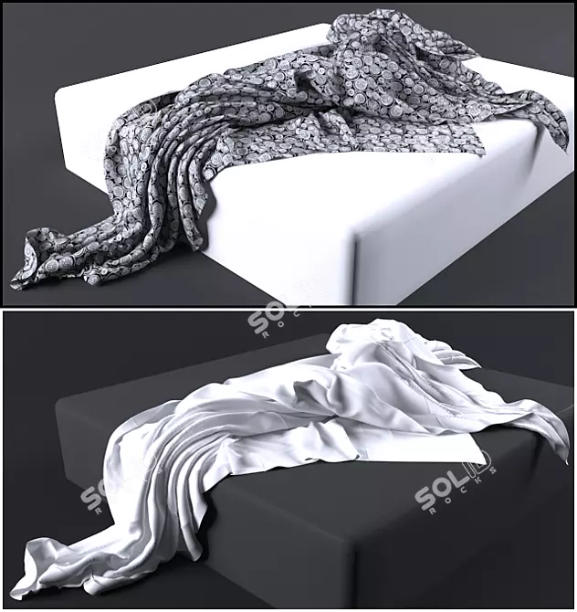  Cozy Dream Bedspread 3D model image 1