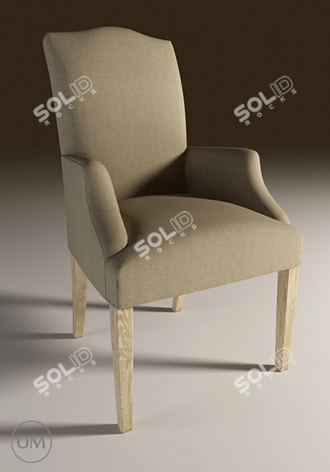 Luxurious Limburg Arm Chair 3D model image 1