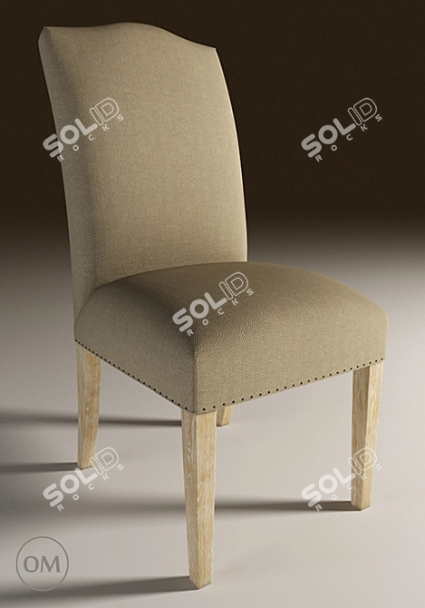 Title: Elegant Limburg Side Chair 3D model image 1