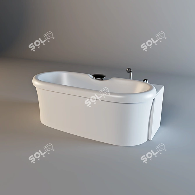 Luxury Spa Bath - 1900x900 3D model image 1