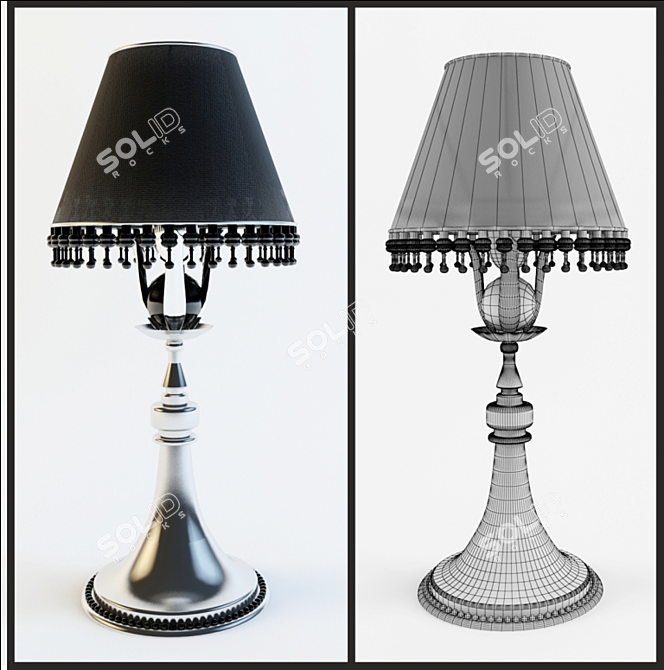 Elegant Desk Lamp 3D model image 1