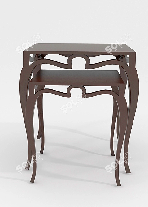 Elegant Bedside Table by Cristopher Guy 3D model image 1