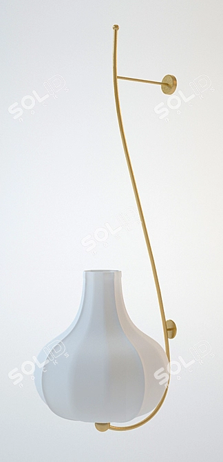 Italian Designer Sconce: Exquisite Lighting Fixture 3D model image 1