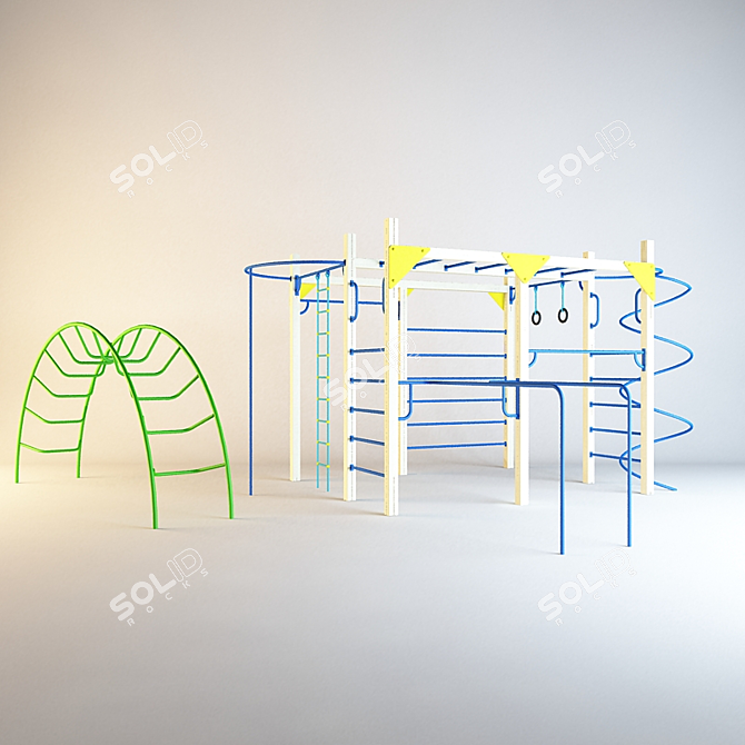 Kid's Sports Fun: Xil Sports Complex (Art. 6304) & Liana's Giant Playset (Art. 6727 3D model image 1