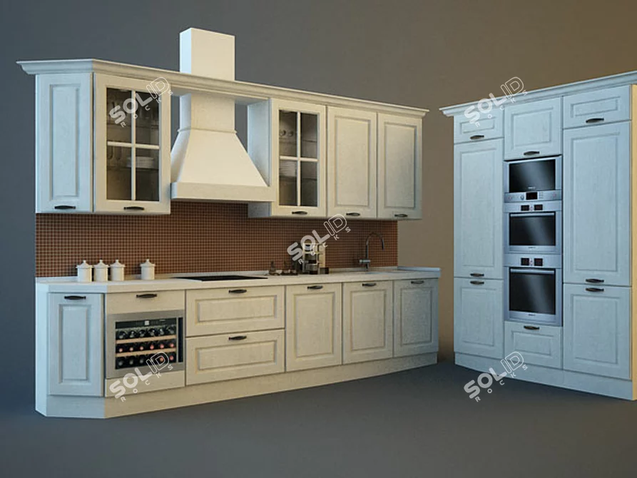 Perfectly Sized, Veneta Cucine Memory 3D model image 1