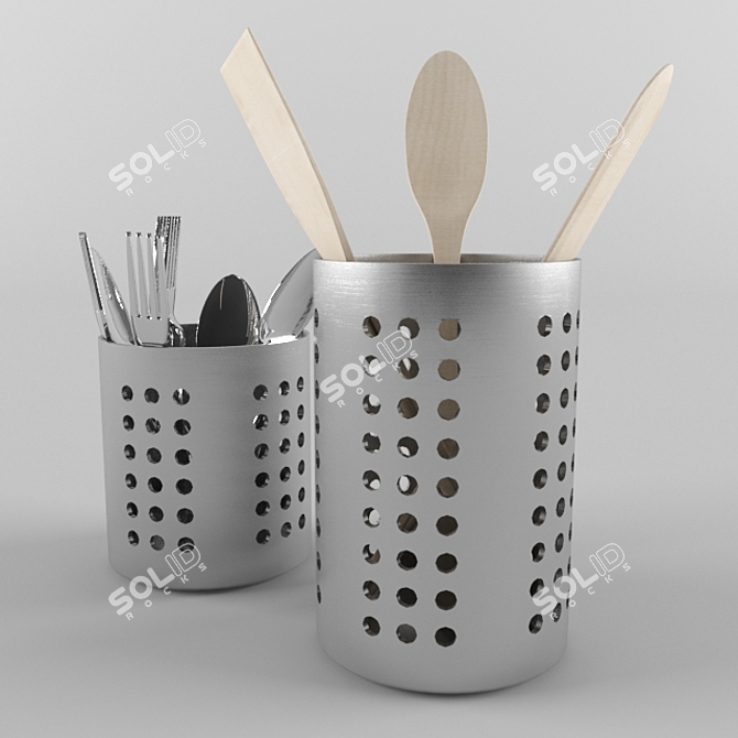 Stainless Steel Kitchen Dryer 3D model image 1
