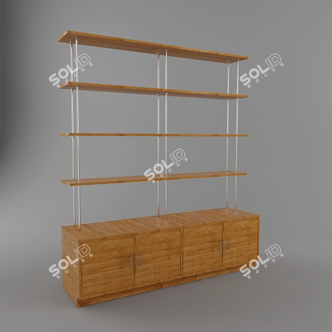 Souvenir Display Rack 3D model image 1