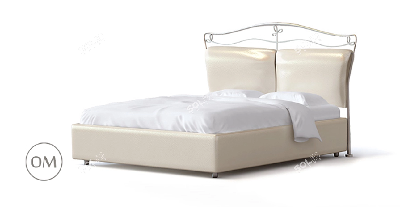 Lavish Comfort: Dream-land Laval Bed 3D model image 1