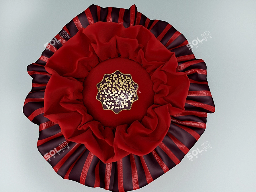 PROFI Macaron Flower Pillow 3D model image 1