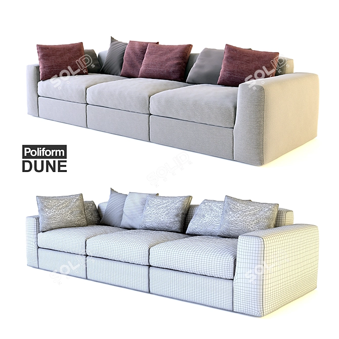 Poliform Dune - Modern Elegance 3D model image 1