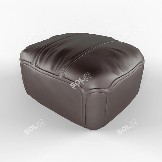 Leather Ottoman - 3D Max 2009, Vray 1.5 SP2 - High-Quality 3D model image 1