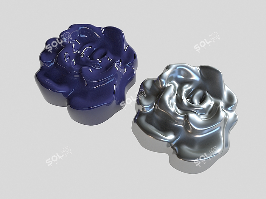 Rose Blossom Decoration 3D model image 1