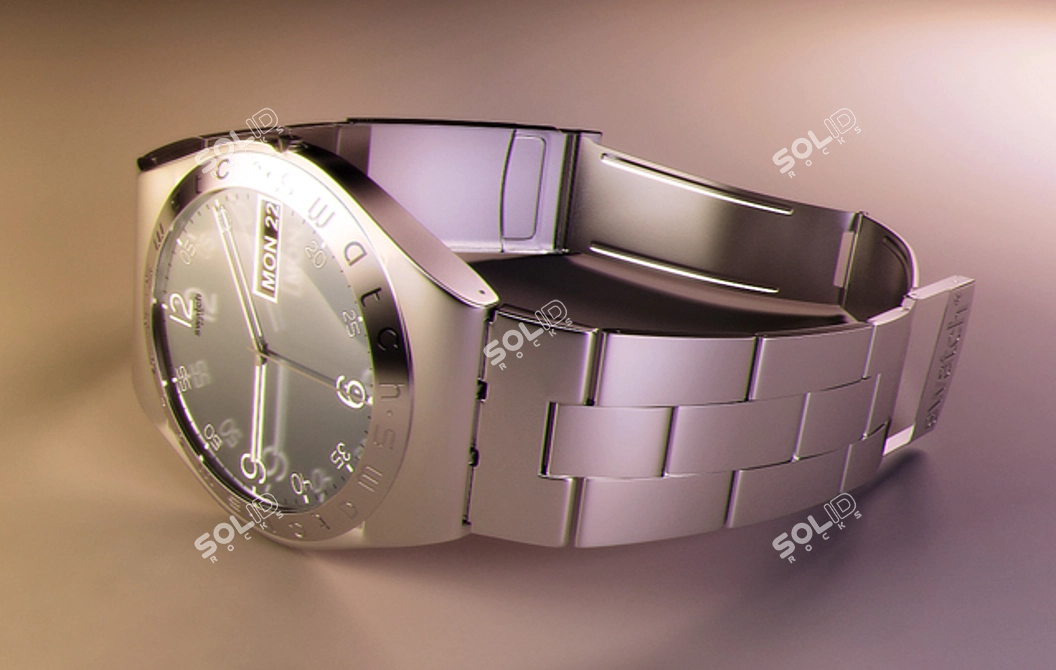 Rafo3d Swatch - Innovative Timepiece 3D model image 1