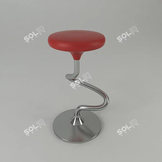 Effezeta Bar Stool 3D model image 1