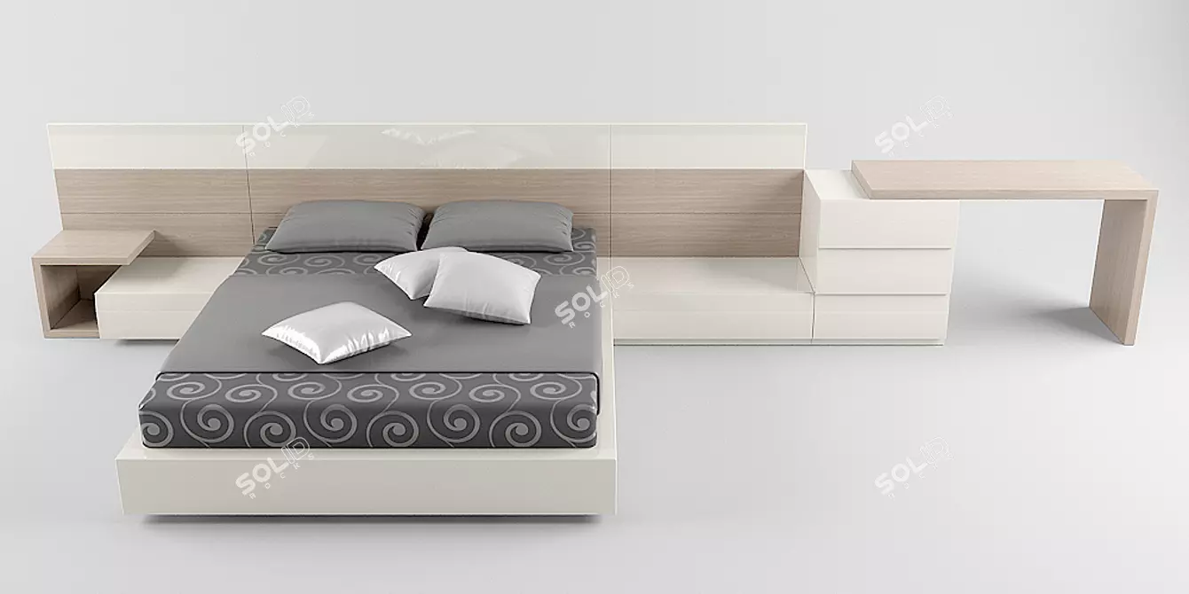 Sleep in Style with Lego Notte | Modular Bedroom System 3D model image 1